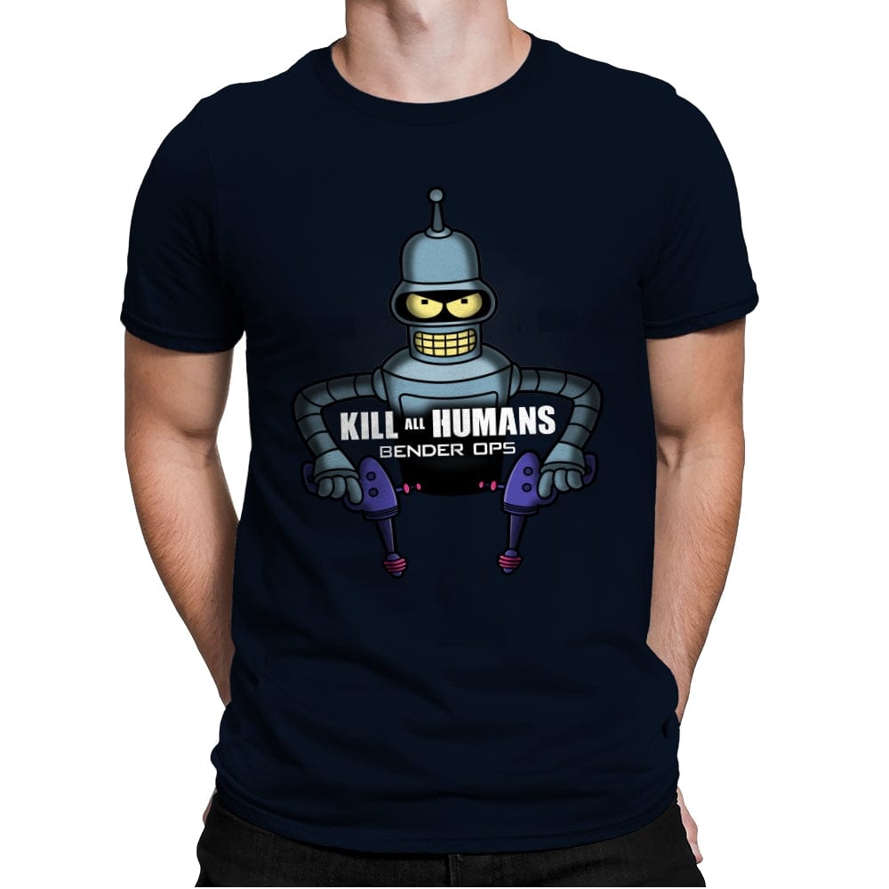 Bender Ops - Mens Premium T-Shirts RIPT Apparel Small / Midnight Navy