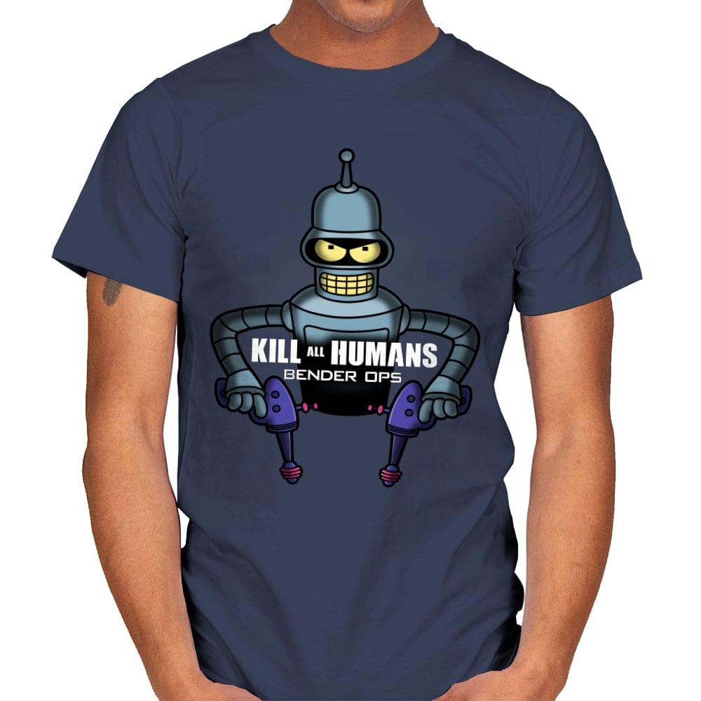 Bender Ops - Mens T-Shirts RIPT Apparel Small / Navy