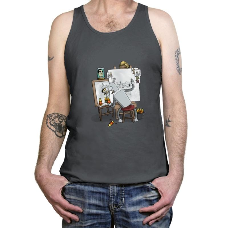 Bender Self Portrait - Tanktop Tanktop RIPT Apparel X-Small / Asphalt