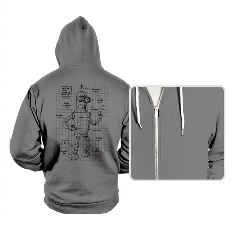 Bending unit 22 - Hoodies Hoodies RIPT Apparel Small / Athletic Heather