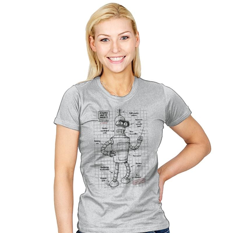 Bending unit 22 - Womens T-Shirts RIPT Apparel Small / Silver