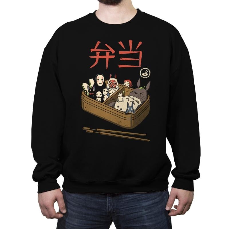 Bento Spirits - Crew Neck Sweatshirt Crew Neck Sweatshirt RIPT Apparel Small / Black