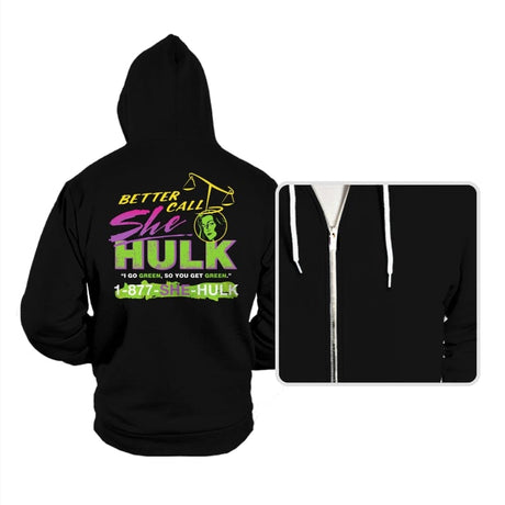 Better Call She Hulk - Hoodies Hoodies RIPT Apparel Small / Black