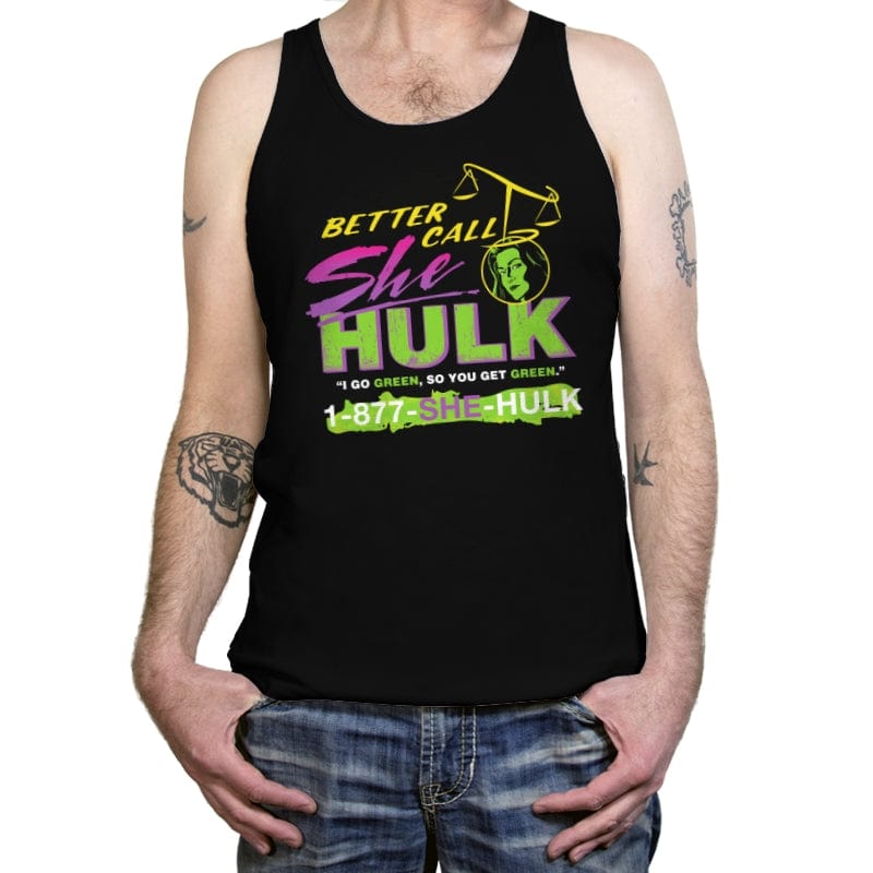 Better Call She Hulk - Tanktop Tanktop RIPT Apparel X-Small / Black