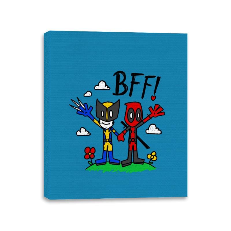 BFFs - Canvas Wraps Canvas Wraps RIPT Apparel 11x14 / Sapphire