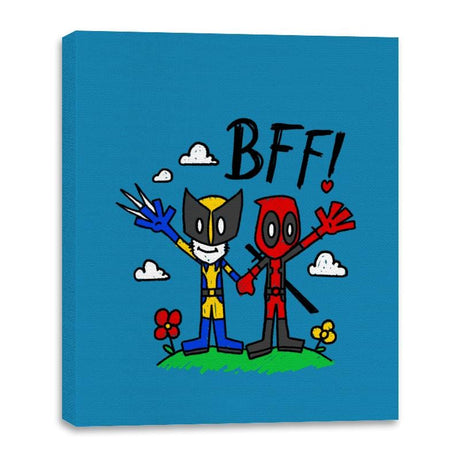 BFFs - Canvas Wraps Canvas Wraps RIPT Apparel 16x20 / Sapphire