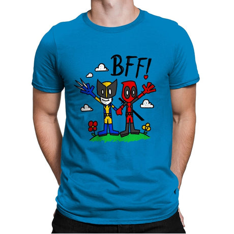 BFFs - Mens Premium T-Shirts RIPT Apparel Small / Turqouise