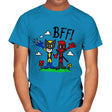 BFFs - Mens T-Shirts RIPT Apparel Small / Sapphire