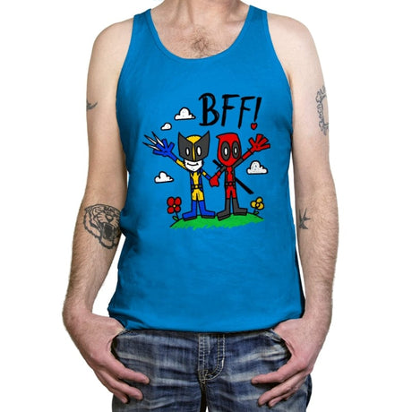 BFFs - Tanktop Tanktop RIPT Apparel X-Small / Teal