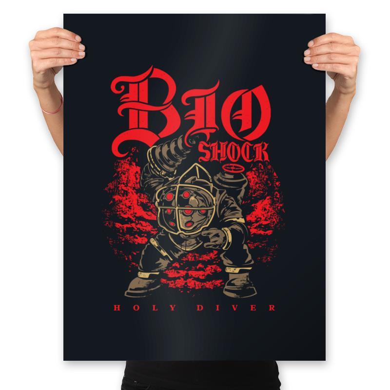 Big Holy Diver - Prints Posters RIPT Apparel 18x24 / 151515