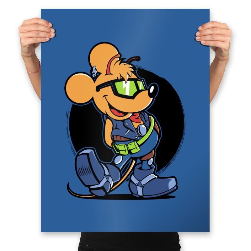 Biker Mouse - Prints Posters RIPT Apparel 18x24 / Royal