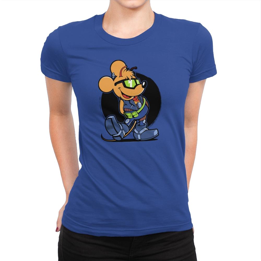 Biker Mouse - Womens Premium T-Shirts RIPT Apparel Small / Royal