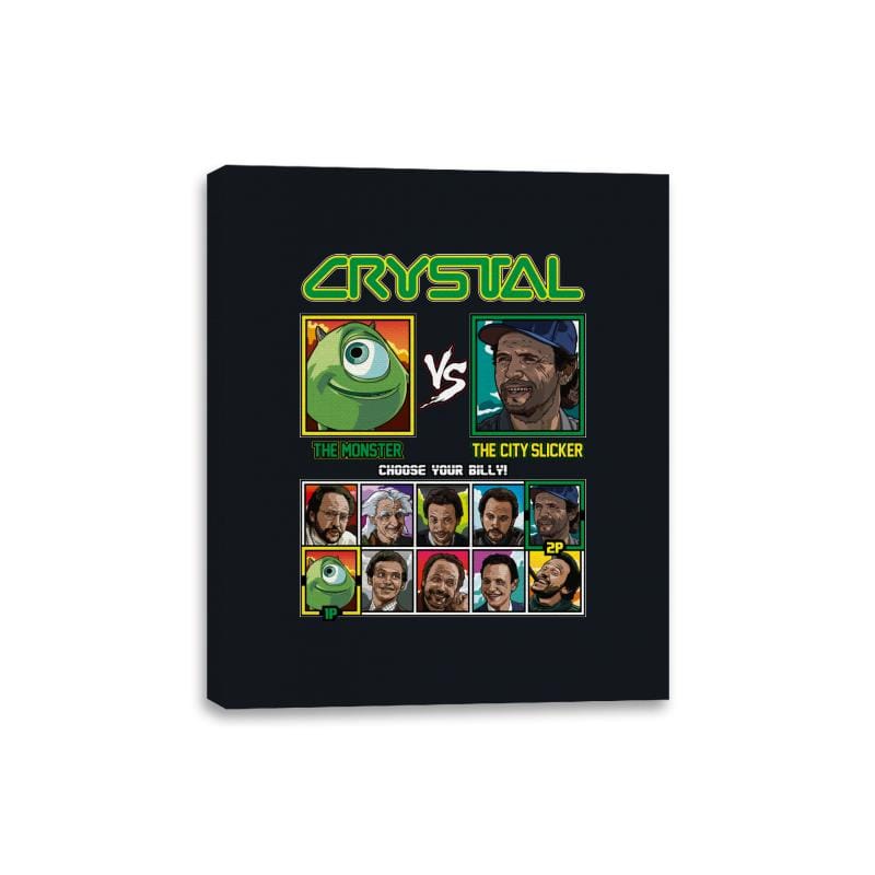 Billy Crystal Fighter - Canvas Wraps Canvas Wraps RIPT Apparel 8x10 / Black