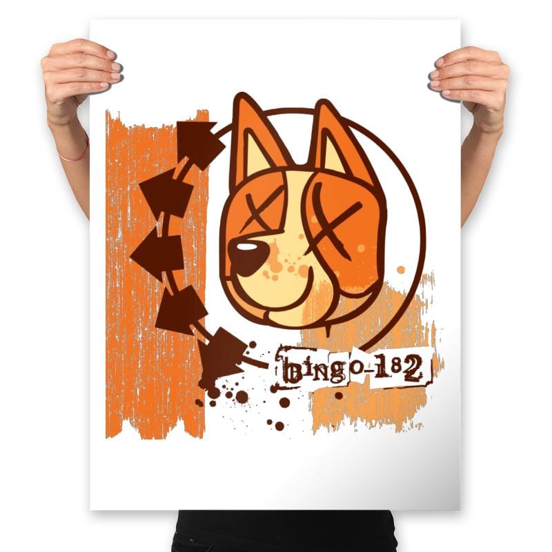 Bingo 182 - Anytime - Prints Posters RIPT Apparel 18x24 / White