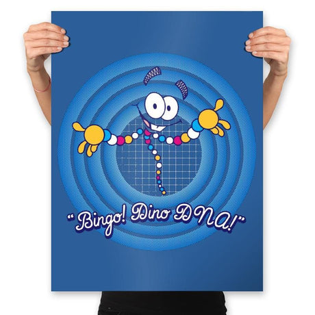 Bingo! Dino DNA! - Prints Posters RIPT Apparel 18x24 / Royal