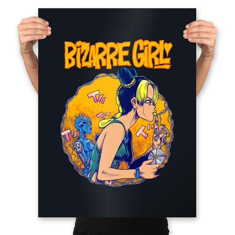 Bizarre Girl - Prints Posters RIPT Apparel 18x24 / Black