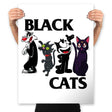 Black Cats - Prints Posters RIPT Apparel 18x24 / White