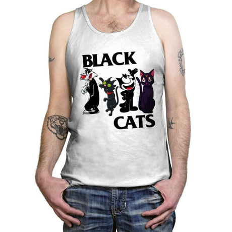 Black Cats - Tanktop Tanktop RIPT Apparel X-Small / White