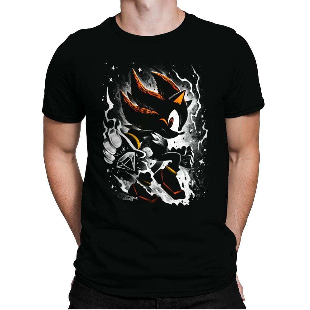 Black Hedgehog - Mens Premium T-Shirts RIPT Apparel