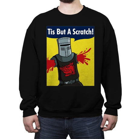 Black Knight Can Do It! - Crew Neck Sweatshirt Crew Neck Sweatshirt RIPT Apparel Small / Black