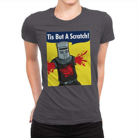 Black Knight Can Do It! - Womens Premium T-Shirts RIPT Apparel Small / Heavy Metal