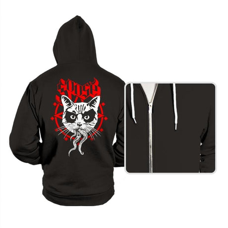 Black Metal Cat - Hoodies Hoodies RIPT Apparel Small / Black