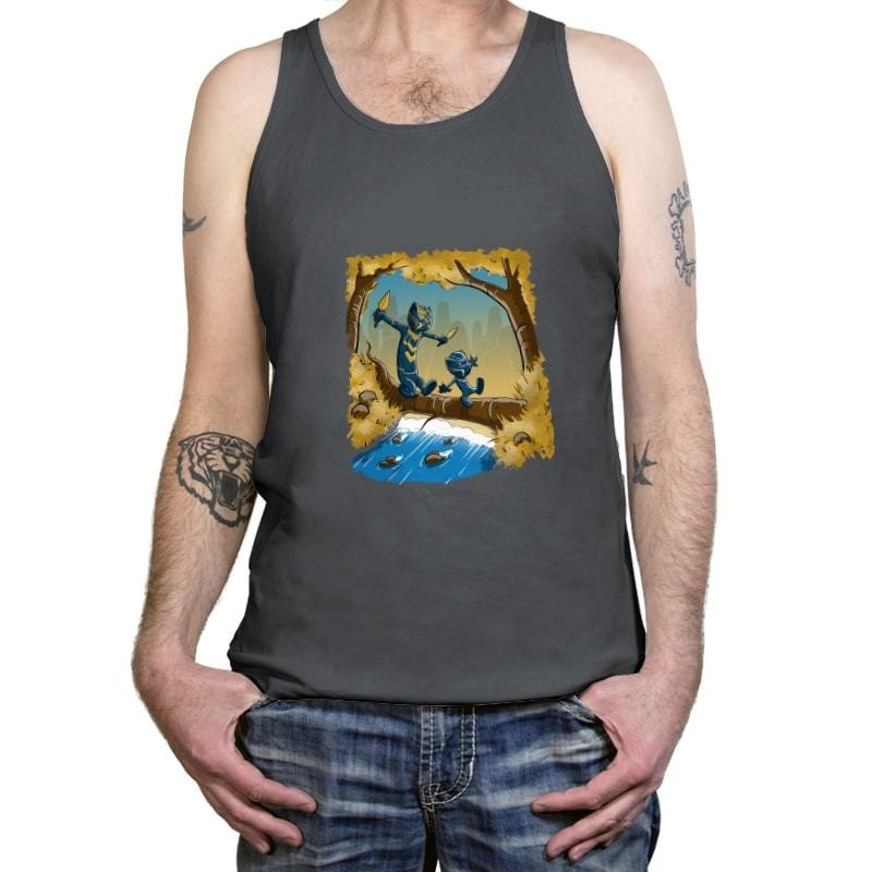 Black P. And Golden Jag - Tanktop Tanktop RIPT Apparel X-Small / Asphalt