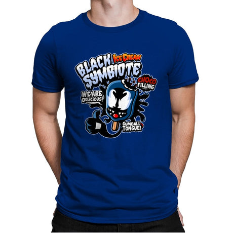 Black Symbiote Ice Cream - Mens Premium T-Shirts RIPT Apparel Small / Royal