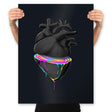 Bleeding Heart Colors - Best Seller - Prints Posters RIPT Apparel 18x24 / Black