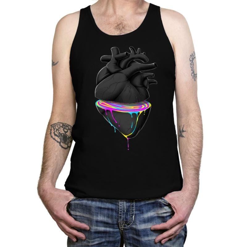 Bleeding Heart Colors - Best Seller - Tanktop Tanktop RIPT Apparel X-Small / Black