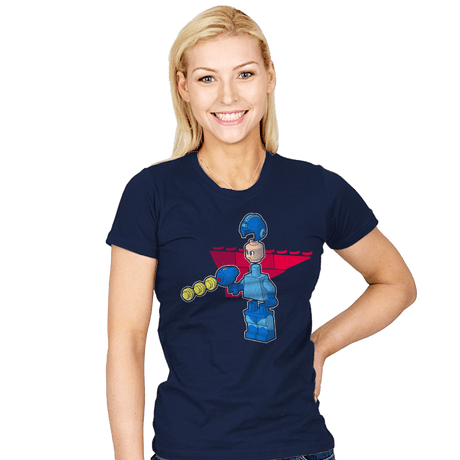 Block Man - Womens T-Shirts RIPT Apparel