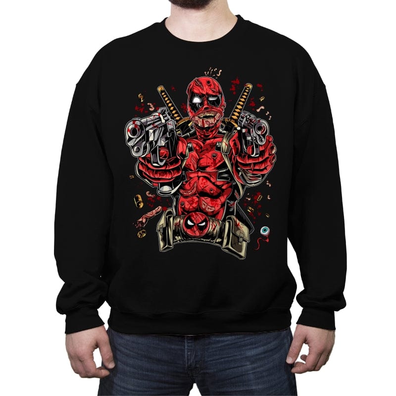 Bloody Mercenary - Crew Neck Sweatshirt Crew Neck Sweatshirt RIPT Apparel Small / Black