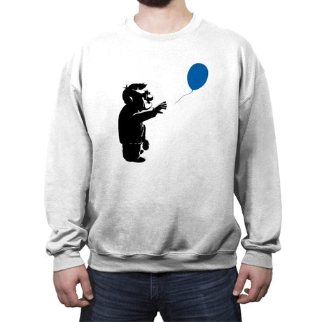 Blue Balloon - Crew Neck Sweatshirt Crew Neck Sweatshirt RIPT Apparel Small / White