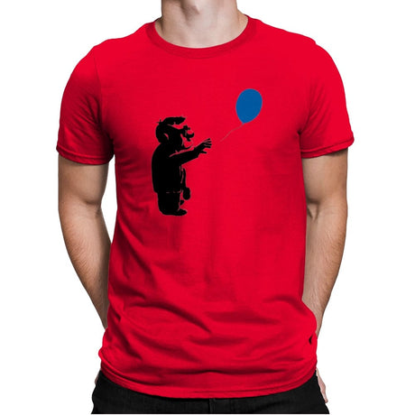 Blue Balloon - Mens Premium T-Shirts RIPT Apparel Small / Red