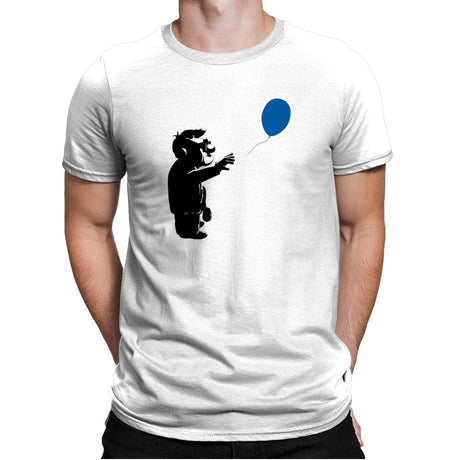 Blue Balloon - Mens Premium T-Shirts RIPT Apparel Small / White