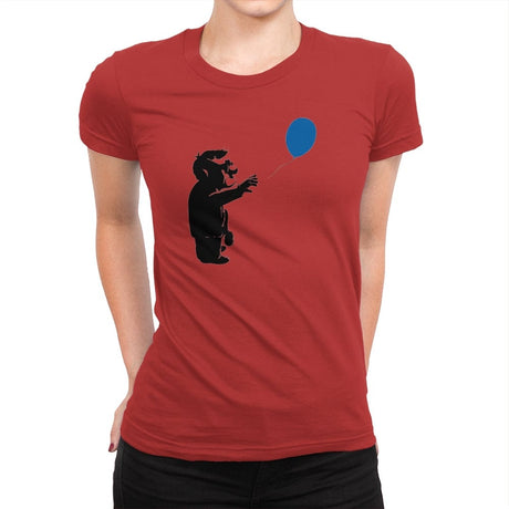 Blue Balloon - Womens Premium T-Shirts RIPT Apparel Small / Red