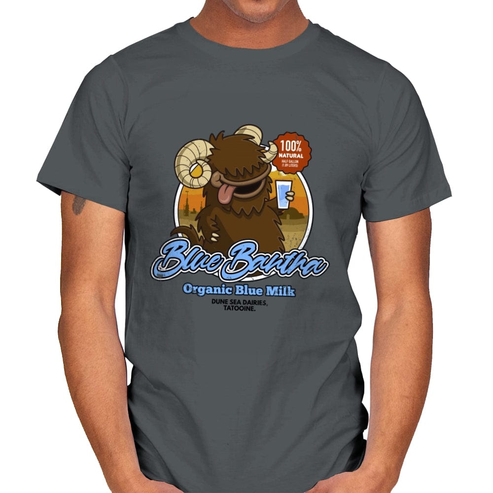 Blue Bantha - Mens T-Shirts RIPT Apparel Small / Charcoal