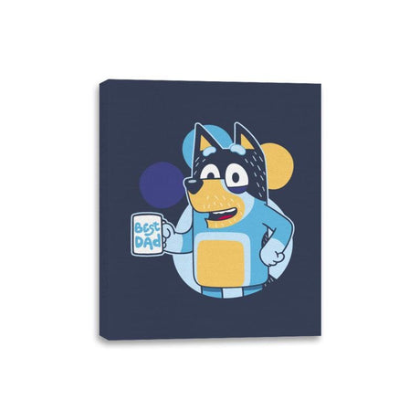 Blue Dad - Canvas Wraps Canvas Wraps RIPT Apparel 8x10 / Navy