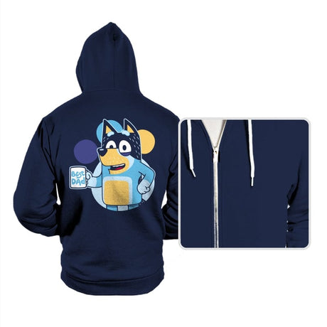 Blue Dad - Hoodies Hoodies RIPT Apparel Small / Navy