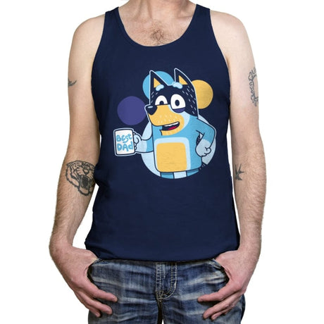 Blue Dad - Tanktop Tanktop RIPT Apparel X-Small / Navy