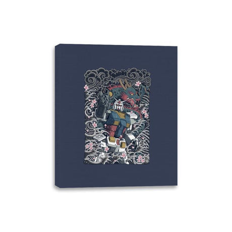 Blue Dragon - Canvas Wraps Canvas Wraps RIPT Apparel 8x10 / Navy