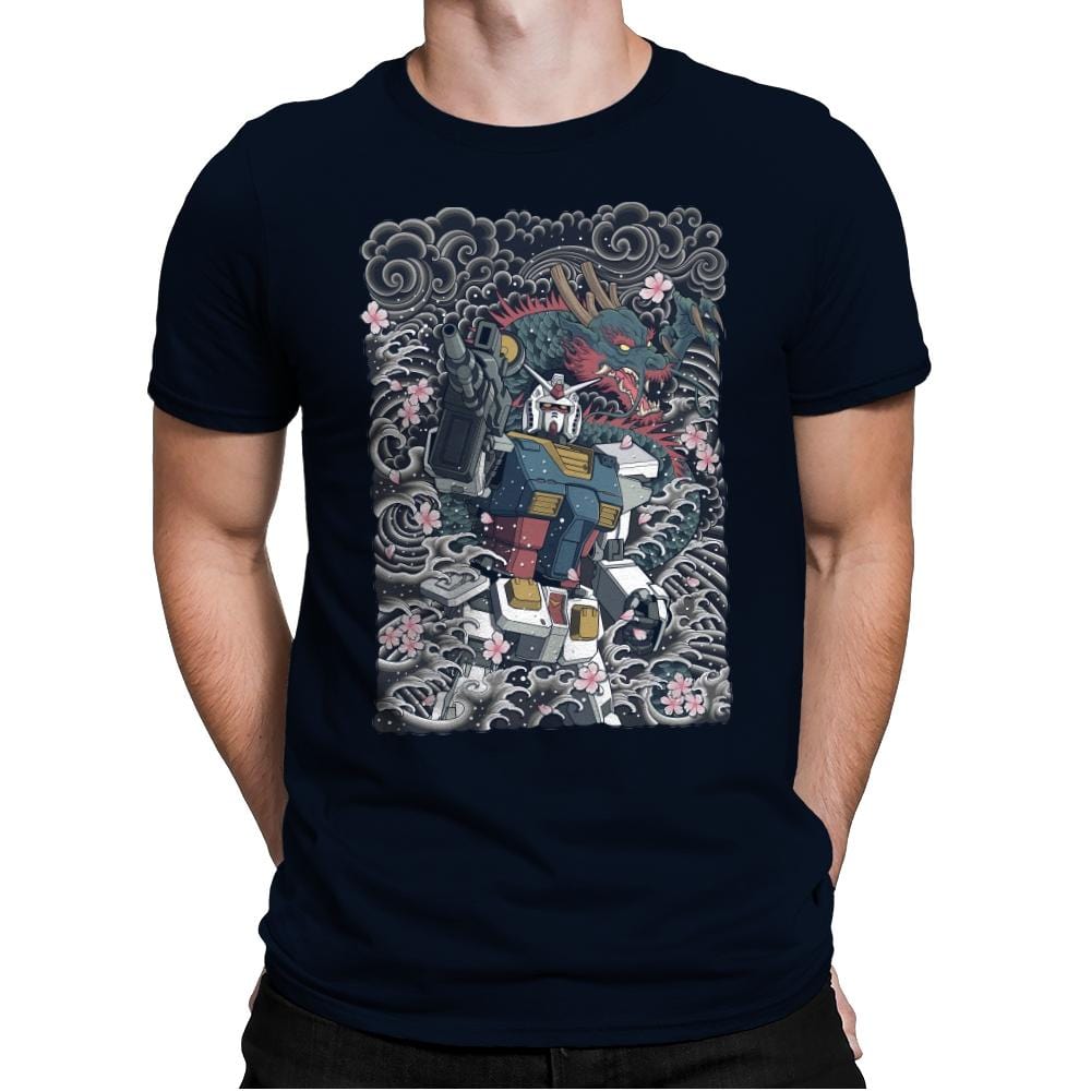 Blue Dragon - Mens Premium T-Shirts RIPT Apparel Small / Midnight Navy