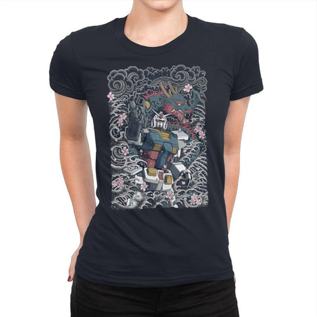 Blue Dragon - Womens Premium T-Shirts RIPT Apparel Small / Midnight Navy