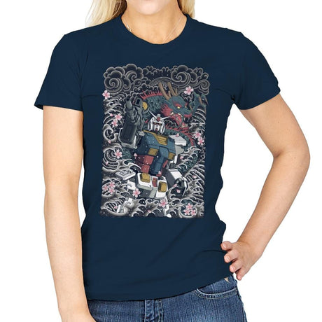 Blue Dragon - Womens T-Shirts RIPT Apparel Small / Navy