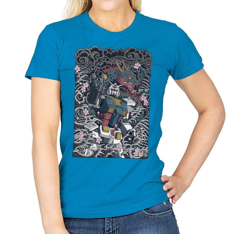 Blue Dragon - Womens T-Shirts RIPT Apparel Small / Sapphire