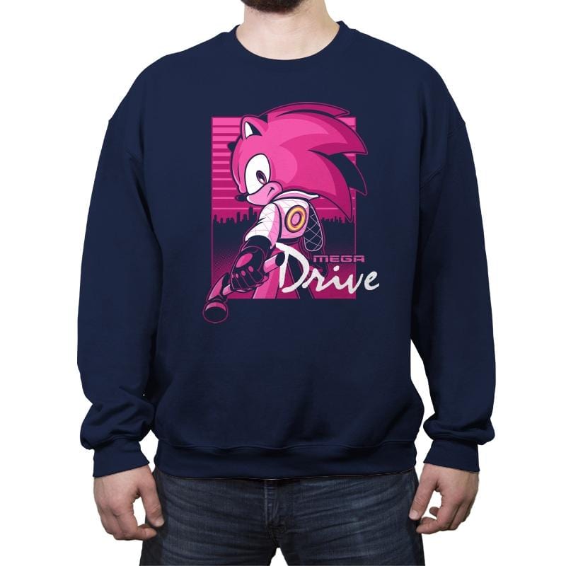 Blue Driver - Crew Neck Sweatshirt Crew Neck Sweatshirt RIPT Apparel Small / Navy