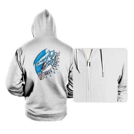 Blue Eyes - Hoodies Hoodies RIPT Apparel Small / White