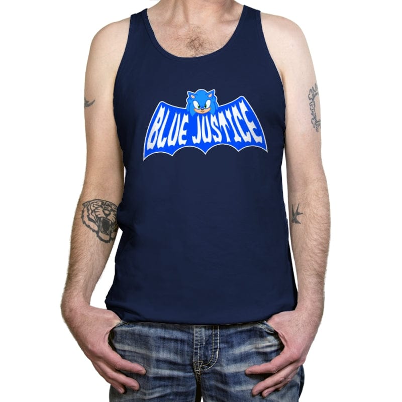 Blue Justice - Tanktop Tanktop RIPT Apparel X-Small / Navy