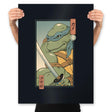 Blue Kame Ninja - Prints Posters RIPT Apparel 18x24 / Black