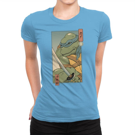 Blue Kame Ninja - Womens Premium T-Shirts RIPT Apparel Small / Turquoise